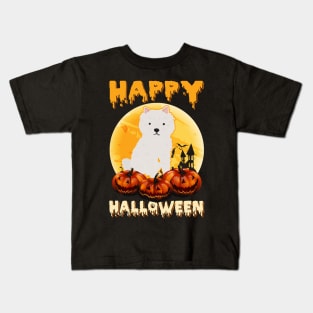 American eskimo Dog Halloween Costume Kids T-Shirt